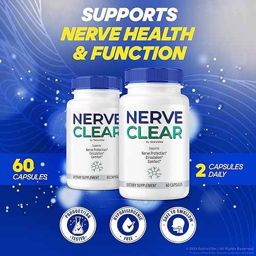 Miniatura 3 de (5 Pack) Nerve Clear  Complete Nerve Health Support Supplement  Healthy Nerve Function & Comfort  Natural Neuropathy NerveClear Pills for Improved