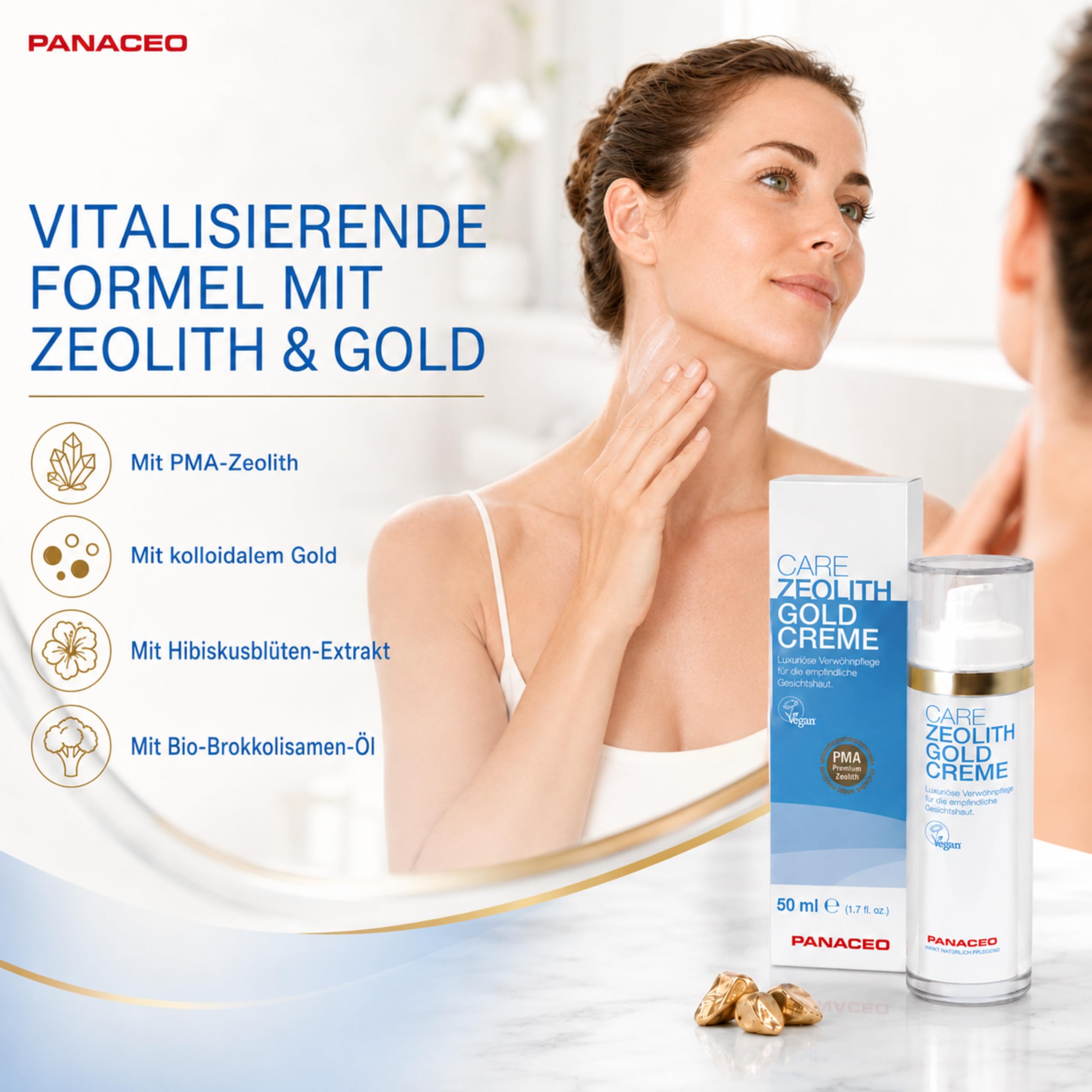 Panaceo CARE ZEOLITH GOLDCREME 50 ml