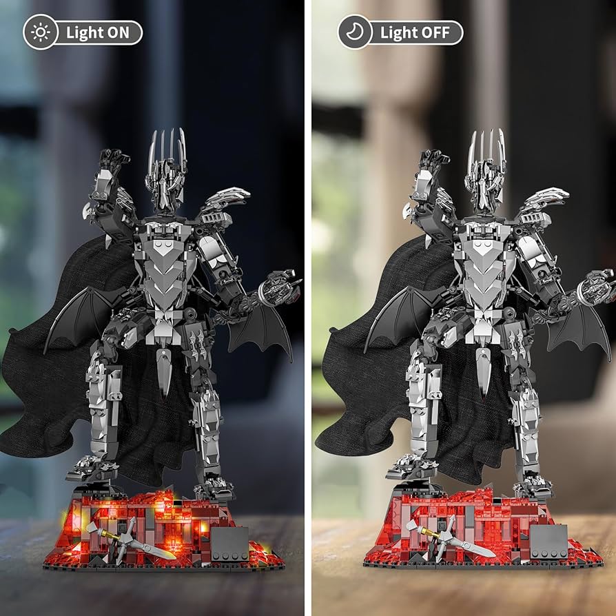 The Sauron2 フルカスタムレゴフィギュア Amazon.com: Dark Lord Building Block Set, Features Great Mace