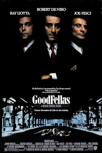 Goodfellas - Póster de película de 24 x 36 pulgadas (23.6 x 36.0 in) (1990) estilo A - (Robert De Niro) (Ray Liotta) (Joe Pesci) (Paul Sorvino) disponible en Yaxa Colombia