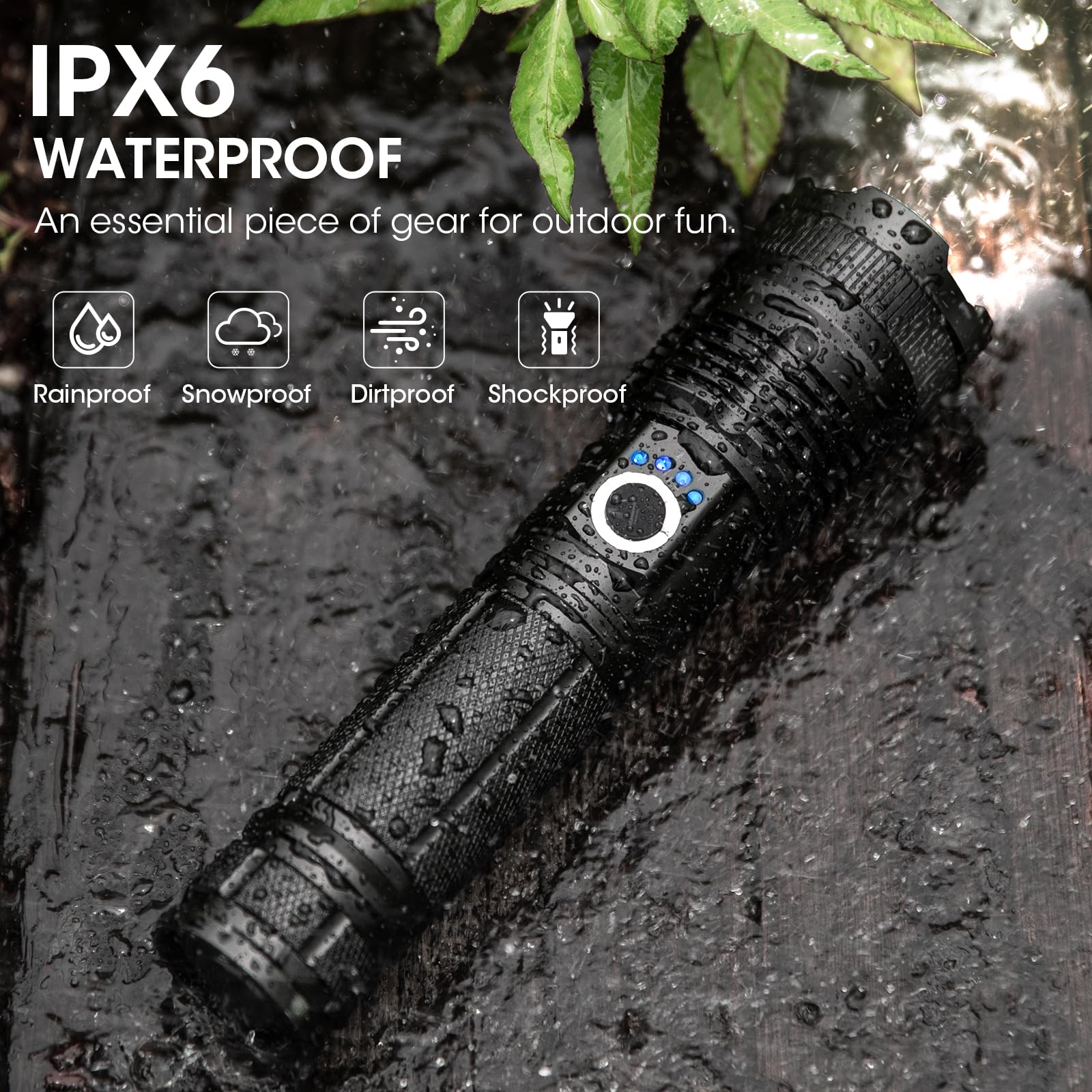 90000 lumen flashlight rechargeable LED Spotlight Flashlight, High Lumens, Super Bright Handheld LED Flashlight, 4 Modes Waterproof Searchlight for Hunting, Hiking, Camping with Tripod (6 inch) : Everything Else it is your right Lvelia Flashlights 90000 Lumens, Rechargeable