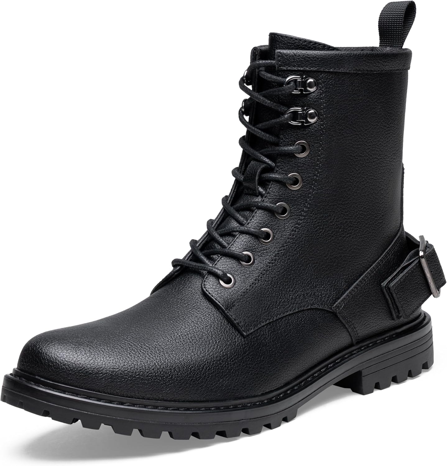 Jousen Mens High Top Boots - Zipper Combat Design