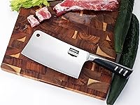 Vista 5 de Utopia Kitchen Cuchillo Cleaver de 7 pulgadas de Acero Inoxidable Cuchillos de Chef Carnicero para Carne, Verduras Cuchillo de Chef de Cocina