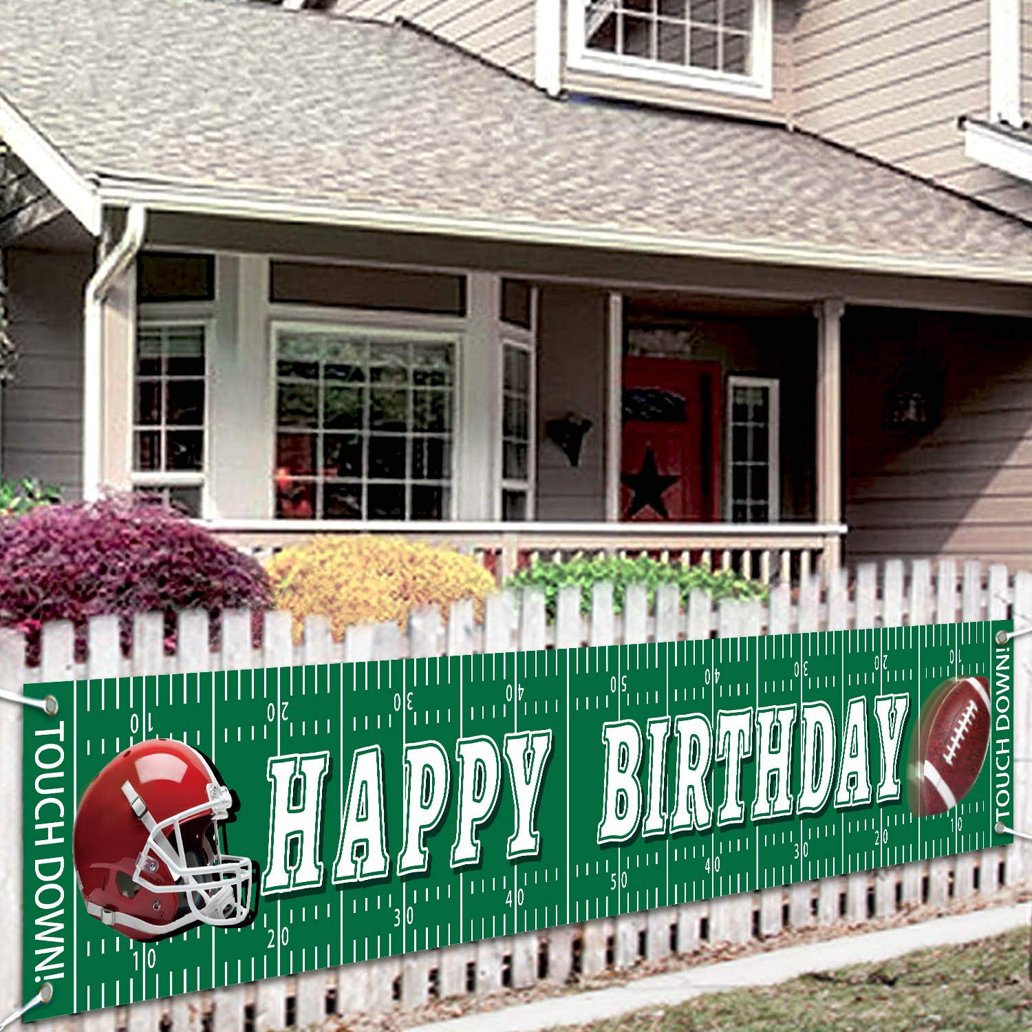 Buy Football Happy Birthday Banner Huge Rugby Banner Decorations Giant