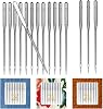 60 PCS Heavy Duty Sewing Machine Needles, Universal Size 9014 10016 11018 Sewing Machine Needles for Leather Jeans Canvas Thick Fabric Autumn Coat