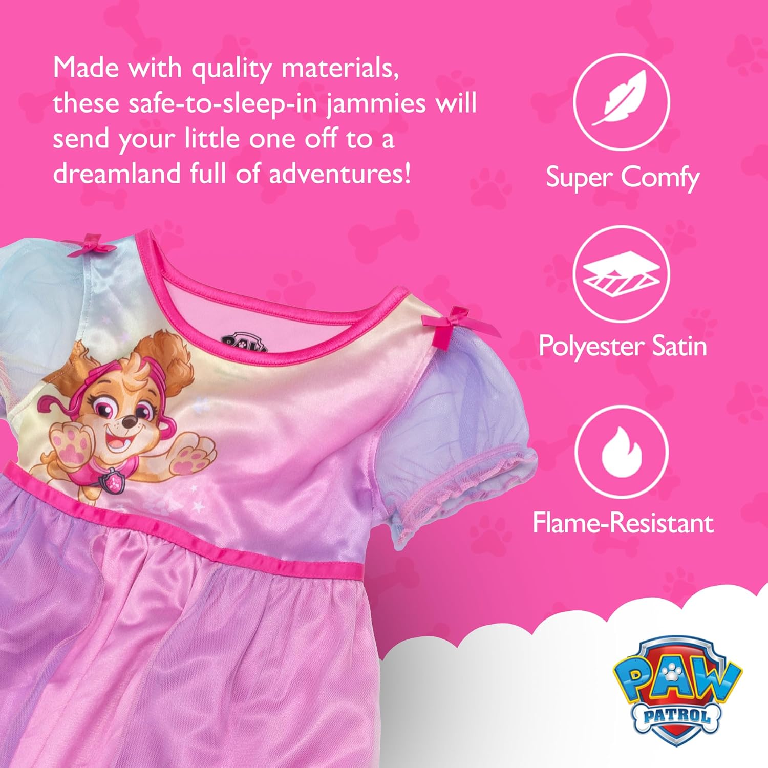 Paw Patrol girls Fantasy Gown Nightgown - Image 4