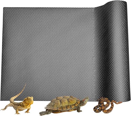 Alfombra de reptil para tanque de dragón barbudo, accesorios para tanque de 40 galones, 20 galones, tanque de 50 galones, 17.5 x 79 pulgadas, tapete