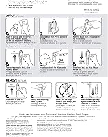 Vista 10 de Command Hooks, Black, 3 lb Capacity Outdoor Water-Resistant Strips 2-Hooks 4-Strips Damage-Free