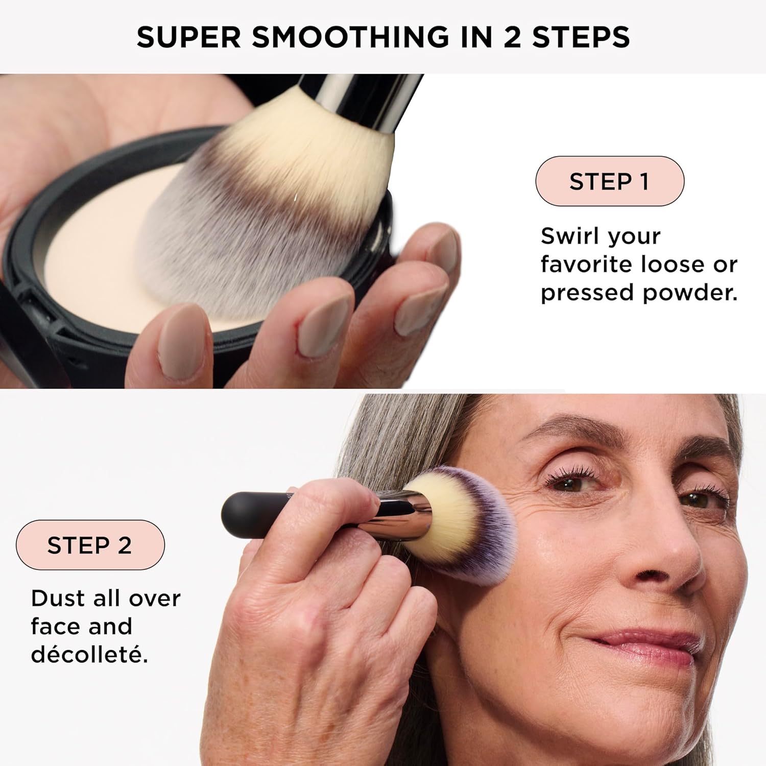 IT Cosmetics Heavenly Luxe Wand Ball Powder Brush #8 - For Face Powder Foundation - Poreless, Flawless Application - Soft Bristles - Image 6