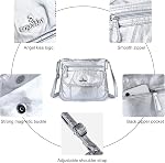 Angelkiss Petites Femmes Sac de corps croisé Purse épaule en cuir pour femmes Hobo Sac avec ceinture réglable