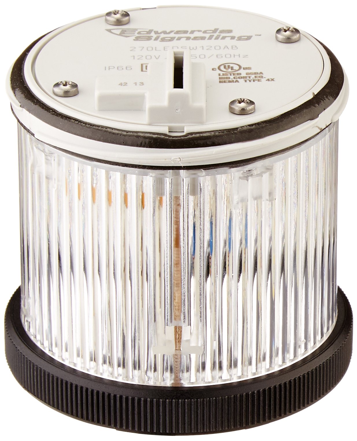 Edwards Signaling 270LEDSW120AB 200 Class Stacklight, 70mm