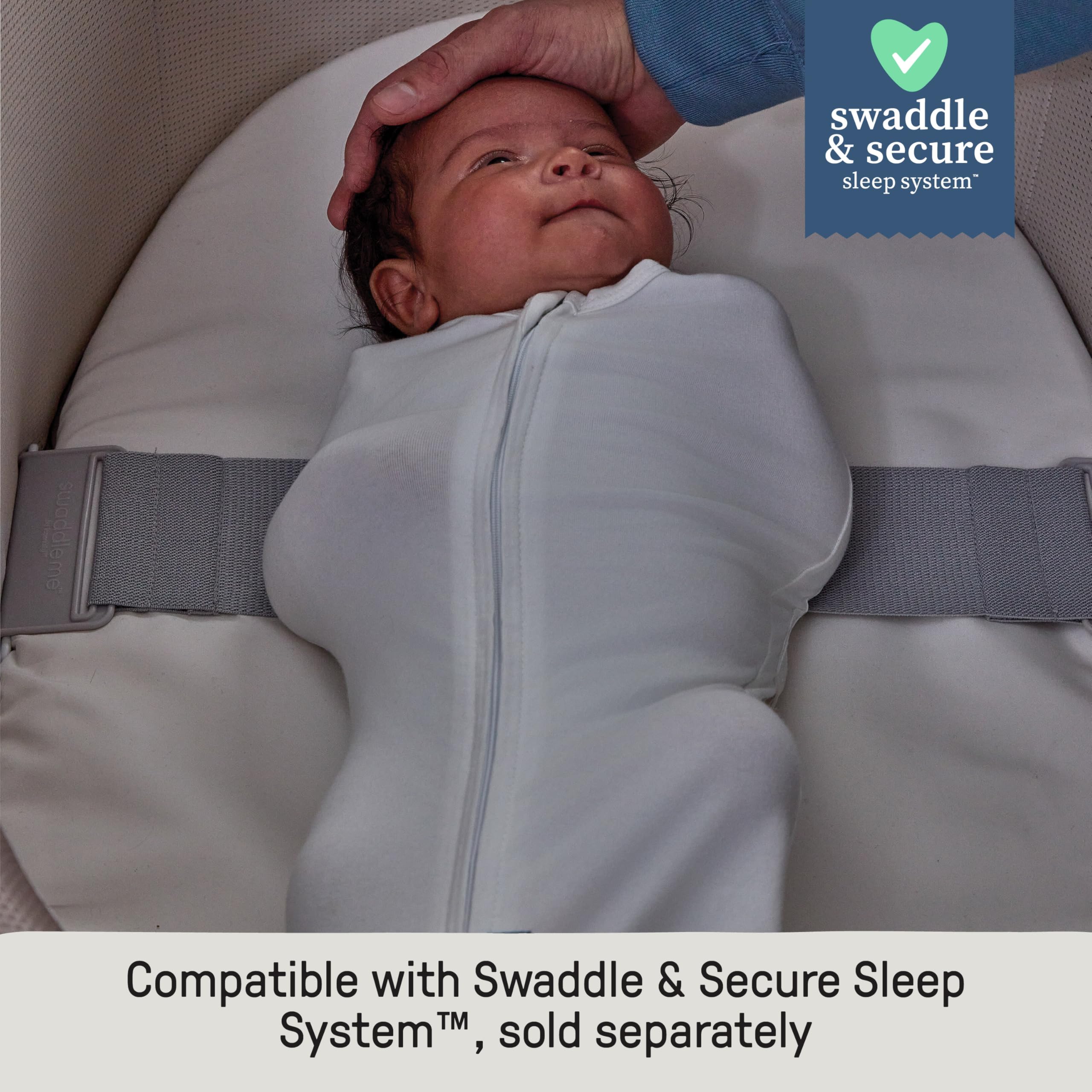 Ingenuity Snooze & Stow Easy-Folding Stubenwagen mit Sound, Licht und Vibration, tragbarer Baby-Stubenwagen mit Einhand-Klappmechanismus, Netzseiten, Ablagefach und Rädern
