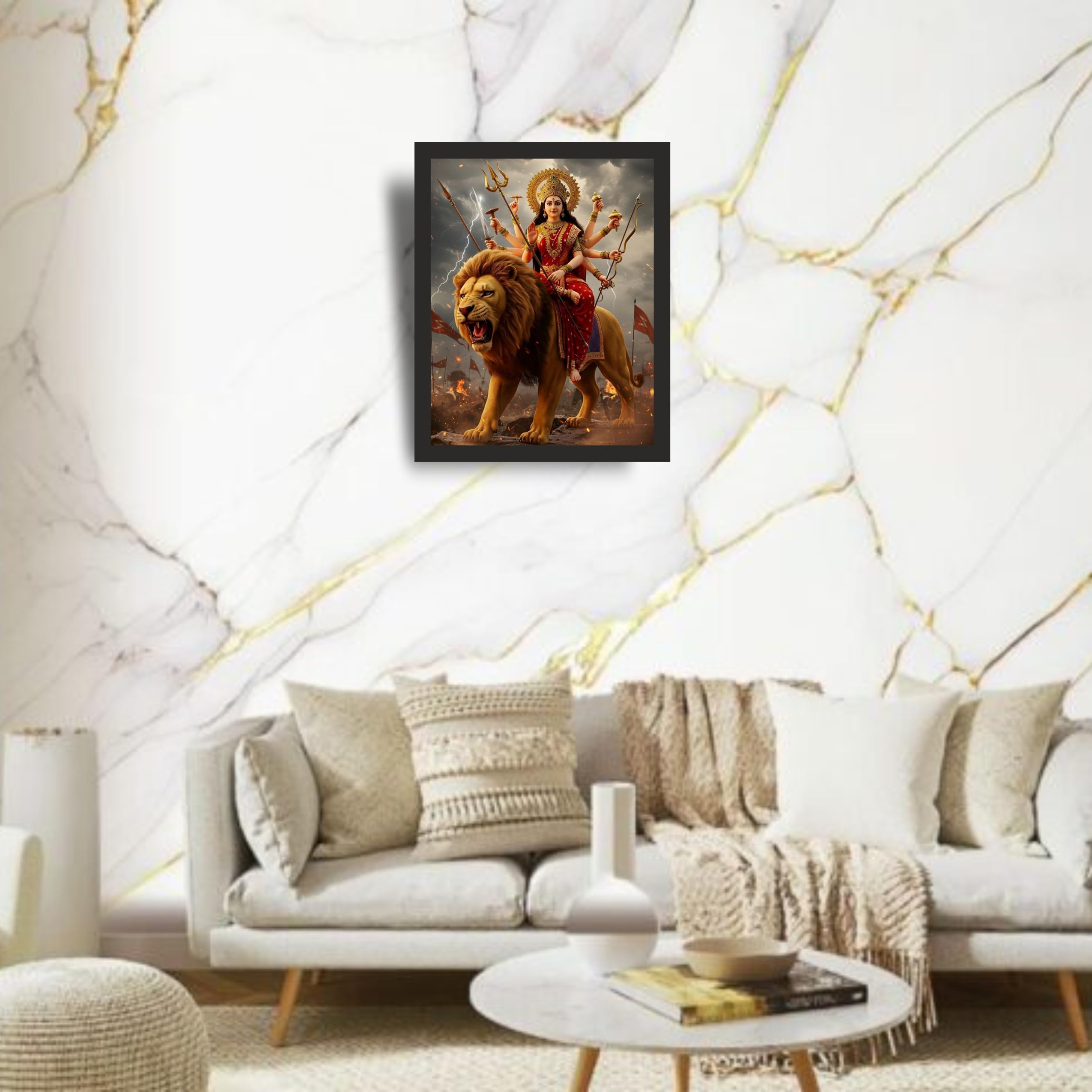 Maa Durga Lion Rider: 8x10 – view 2