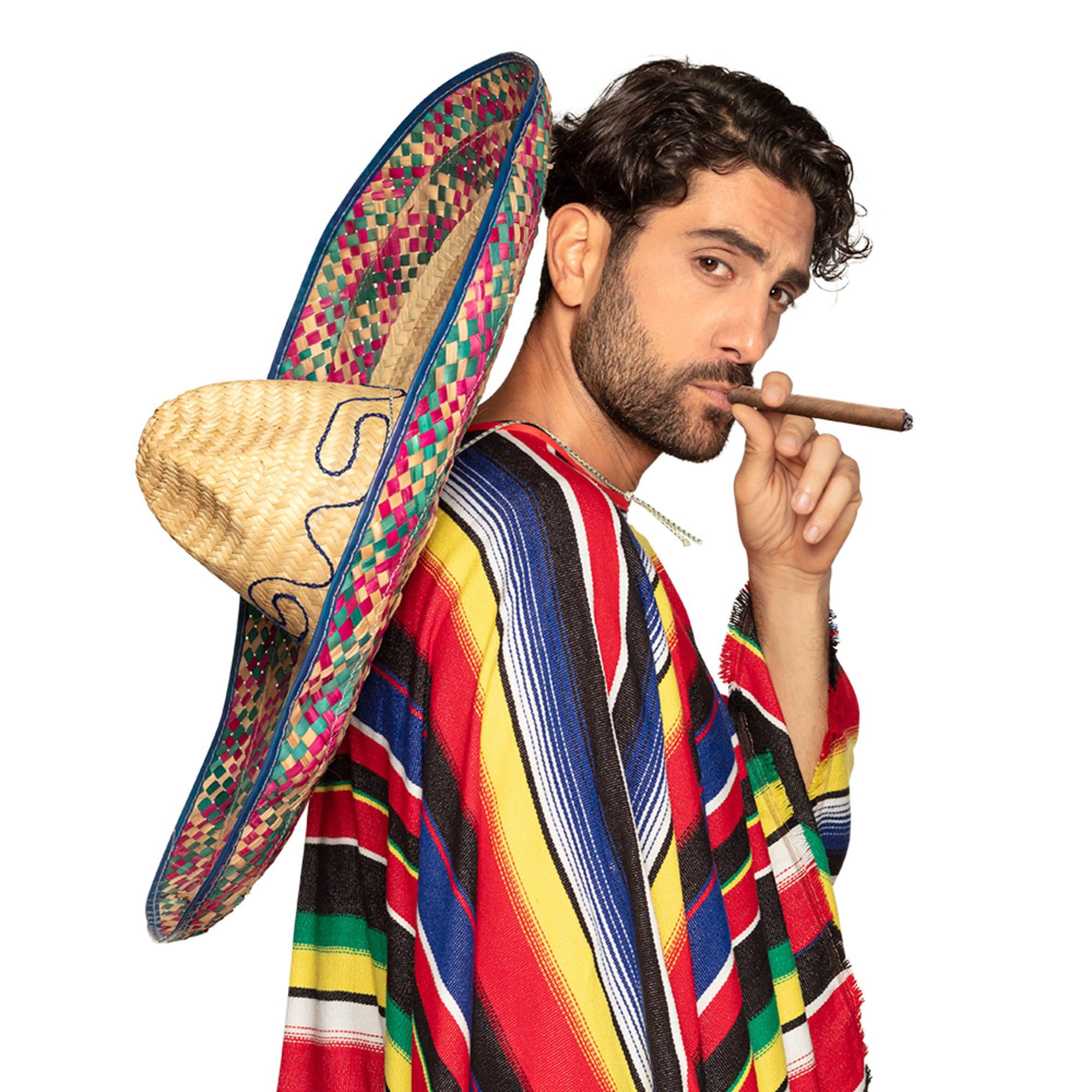 Boland 95413 - Sombrero Enrique, 70 cm, Hat for a Mexican Costume, Mexican, Gaucho, Carnival, Holiday, Theme Party