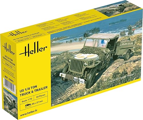 US 14 tonelada camión y remolque Militar Land Vehicle Model Building Kit (HR79997)