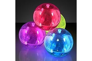 4" Bouncy Light-Up Balls with Flashing LEDs for Kids