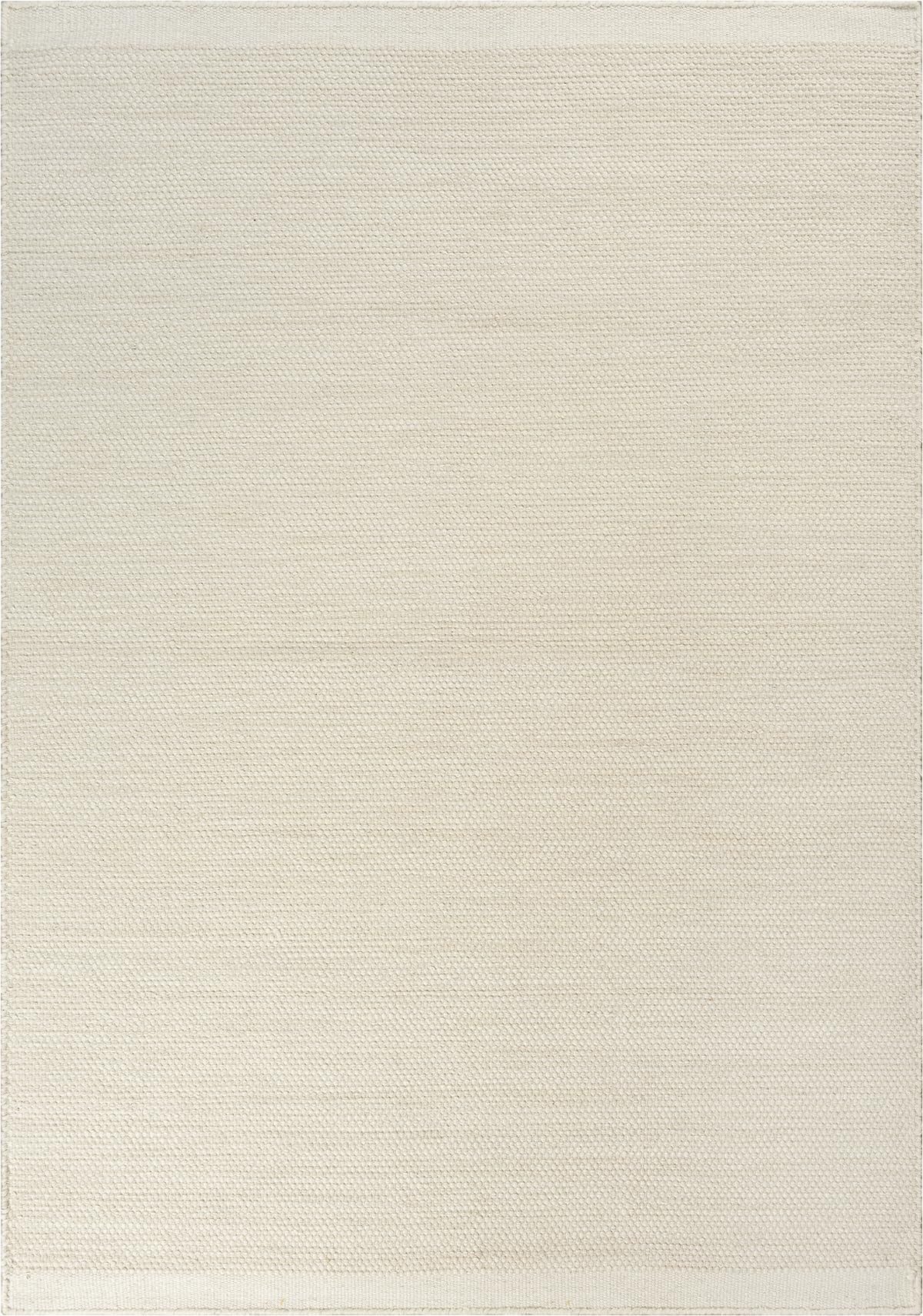 the carpet Deluxe Wool Tapis en Laine tissé à la Main dans Un Style bohème scandinave Naturel, Travail Artisanal pour Un Style Unique, crème, 160 x 230 cm