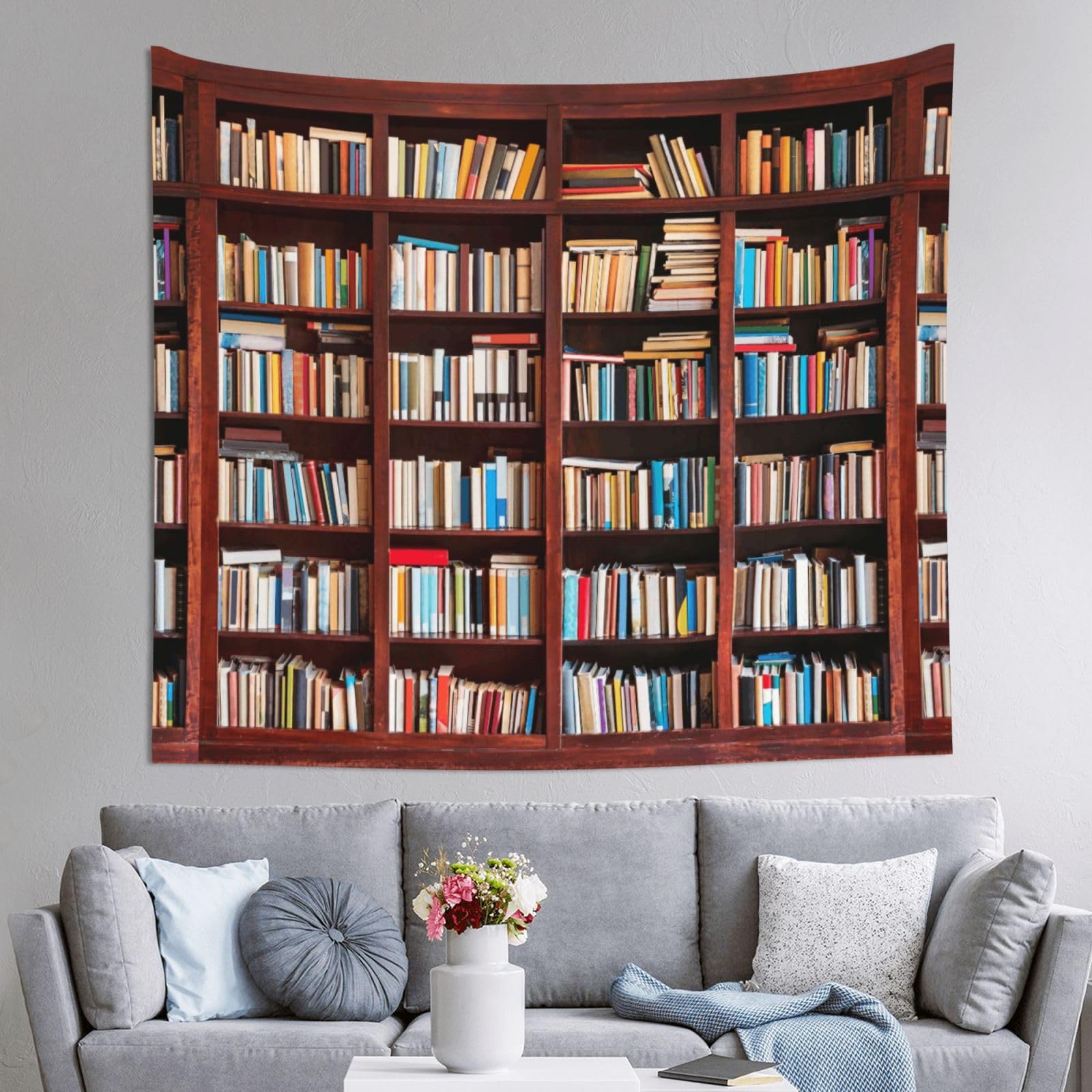 WKSGDSG Decoration Tapestry Wall Hanging For Bedroom, Books, 152x130cm Dorm Decor, Lightweight Easy Hang Wall Art For Living Room, Aesthetic Tapestries For Outdoor, Ceiling, Doorway, Camping