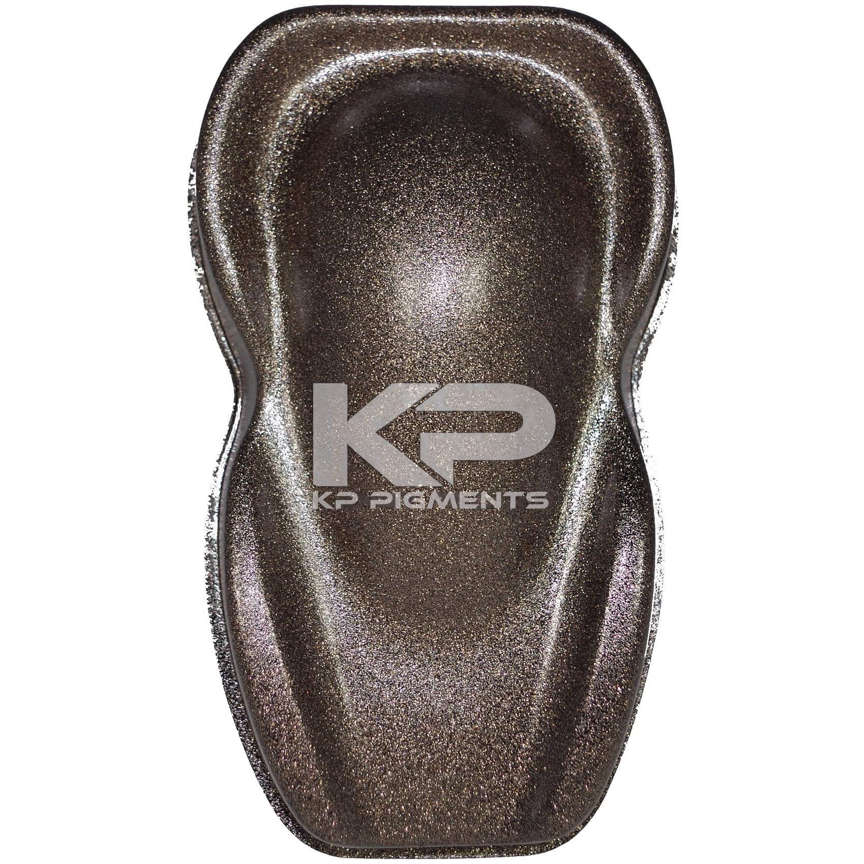 KP Pigments Filemot Microflake Extra Fine Metallic Glitter, Holographic Ultra Fine Glitter Powder for Resin, Tumblers, Crafts Painting Arts, Nail Art, Paints, DIY Decoration .004