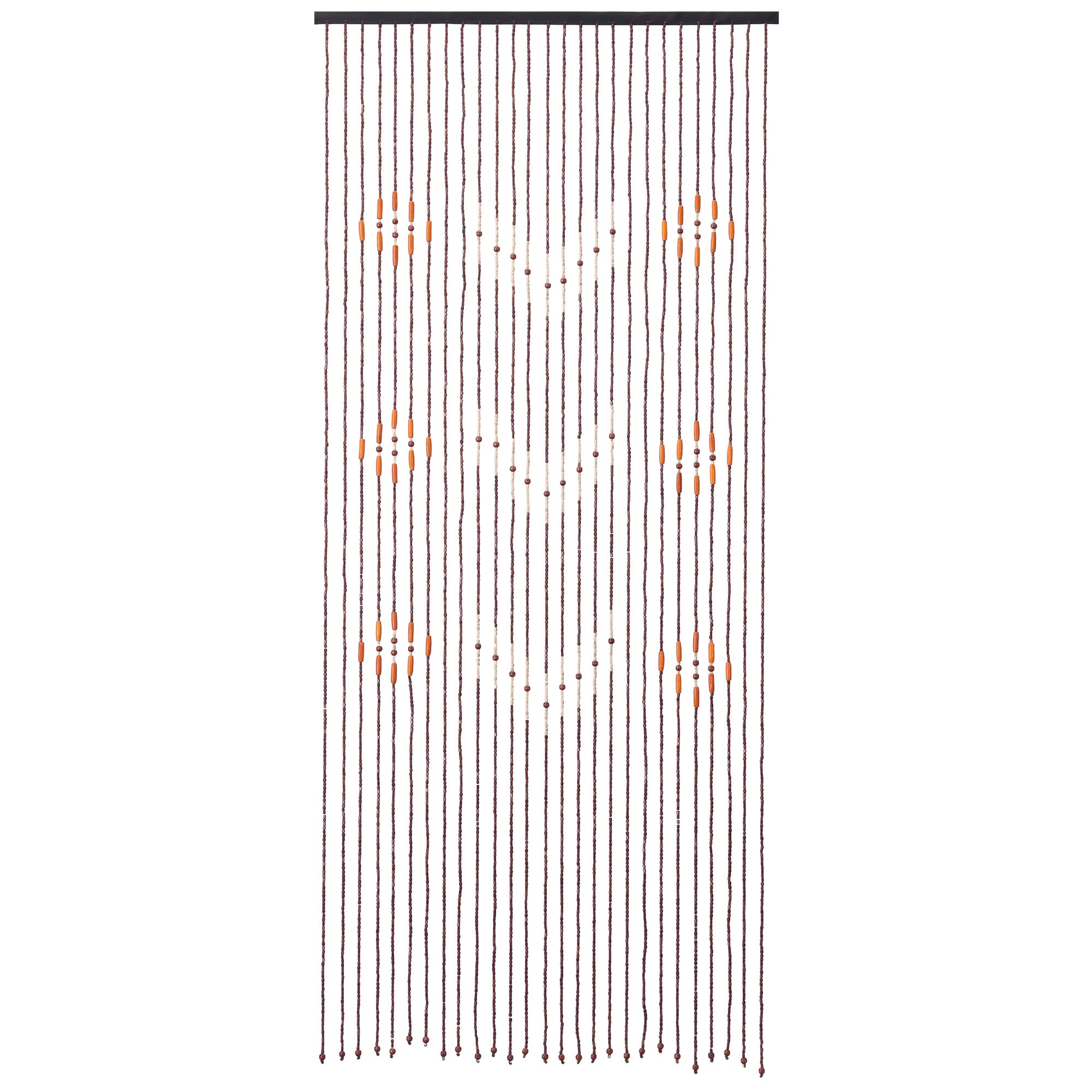 Navaris Cortinas antimoscas - Cortinas de Tiras para Puertas 90 x 200 cm - Cortina de Puerta Interior de bambú - Fácil instalación sin Agujeros