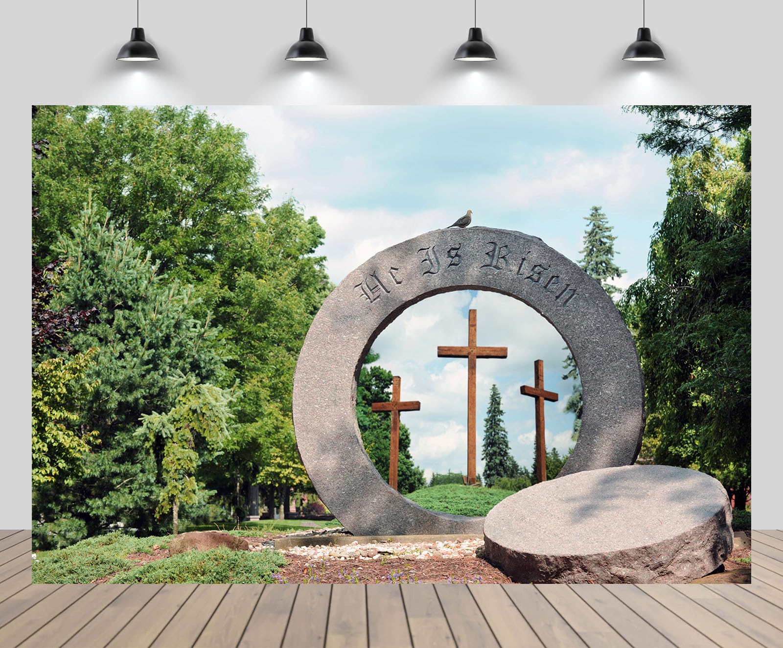 Easter Cross Decorations Dudaacvt Easter Backdrop - 7x5ft Religious He ...