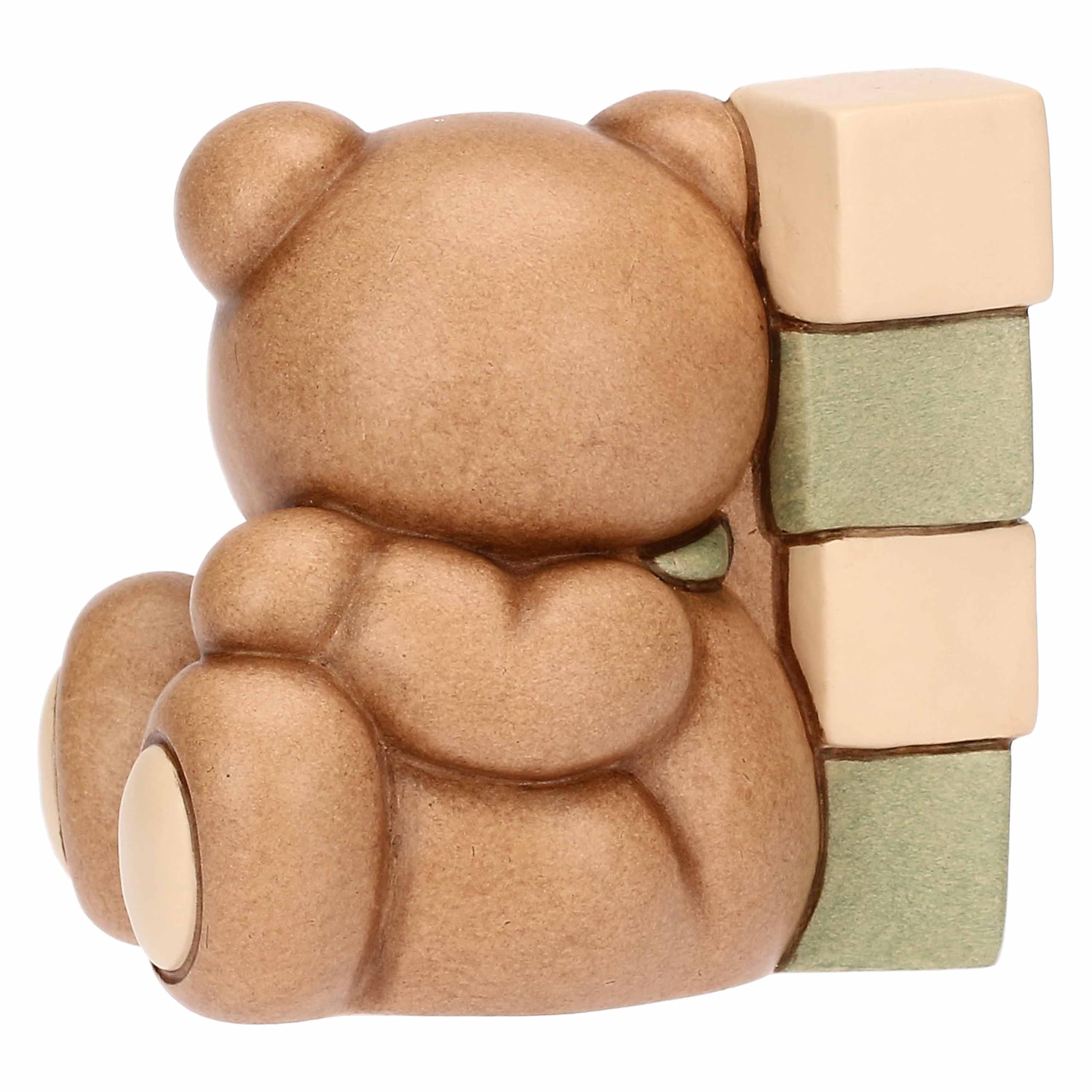 Teddy baby shower in ceramica - Ceramica - 6,6x5,6x6,3 cm - 3