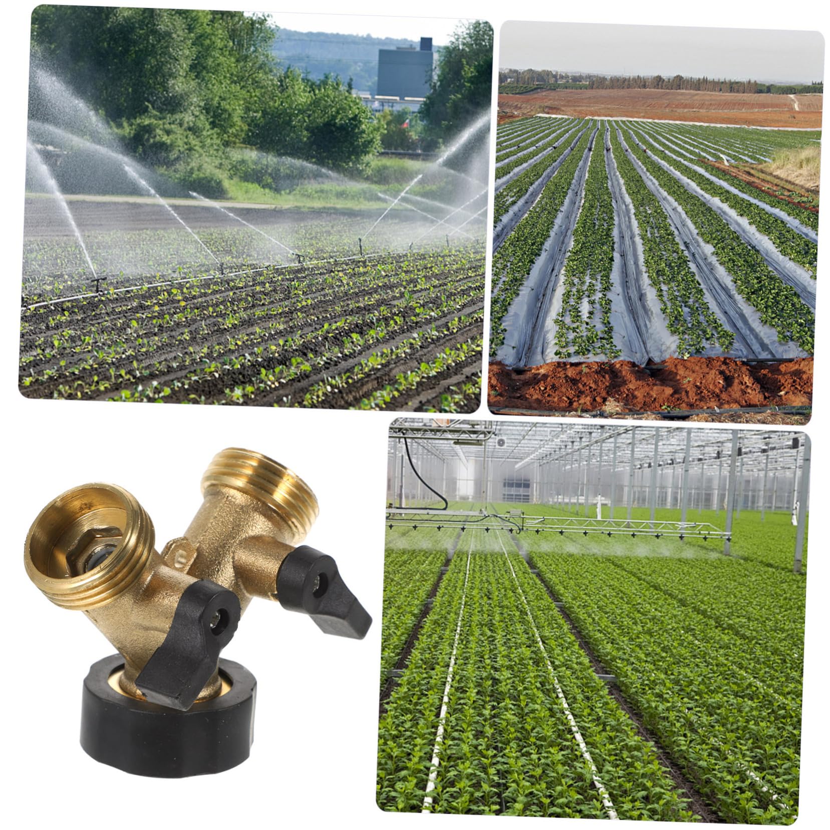 BESPORTBLE 2pezzi Raccordo per Giardino Ottone y da Adattatore Flessibile per Rubinetto Regolatore di Pressione Accessorio Pratico per Irrigazione e Manutenzione del Giardino