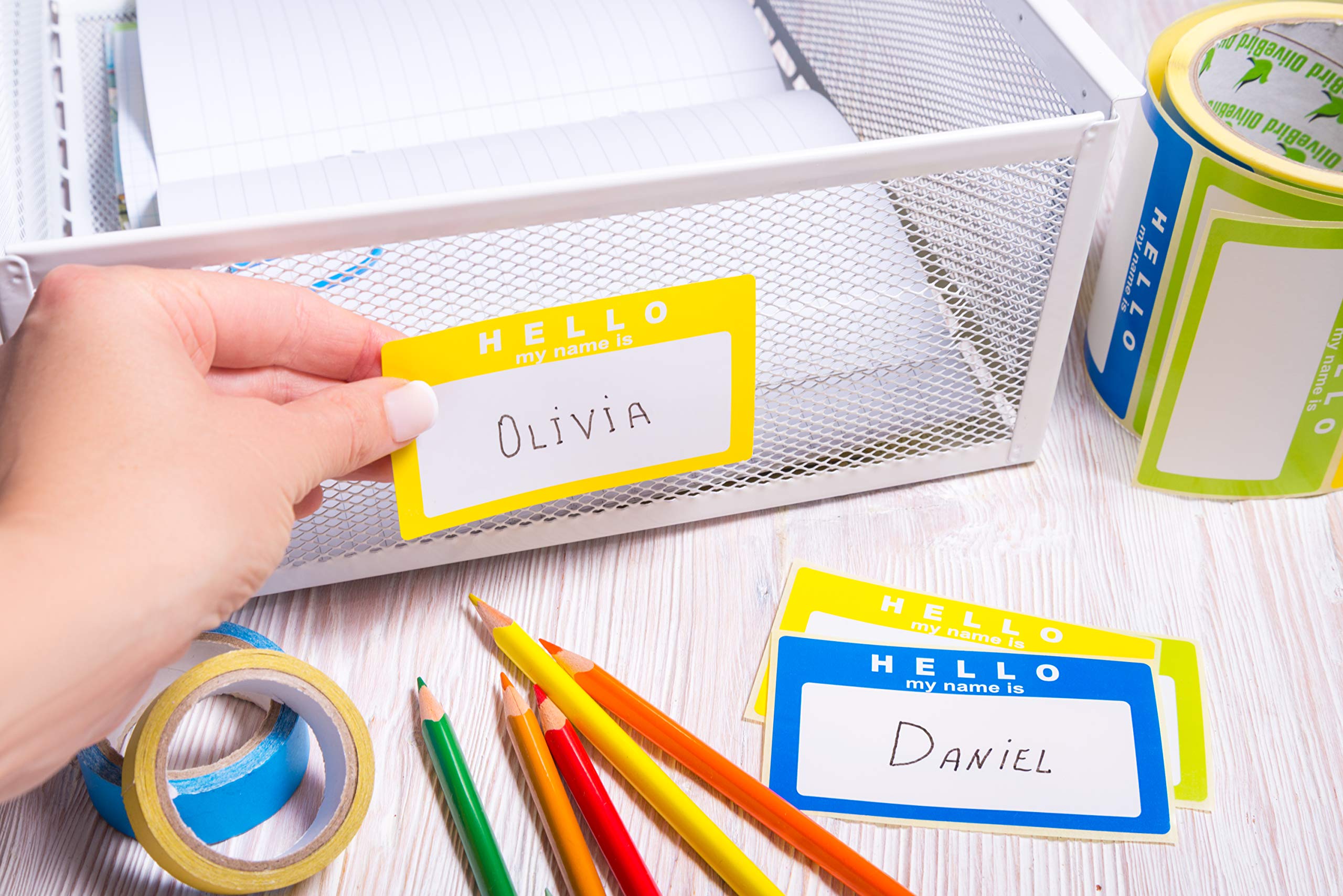 100 Etichette Con Nome | Hello My Name Is Stickers | Etichette - Foto 14