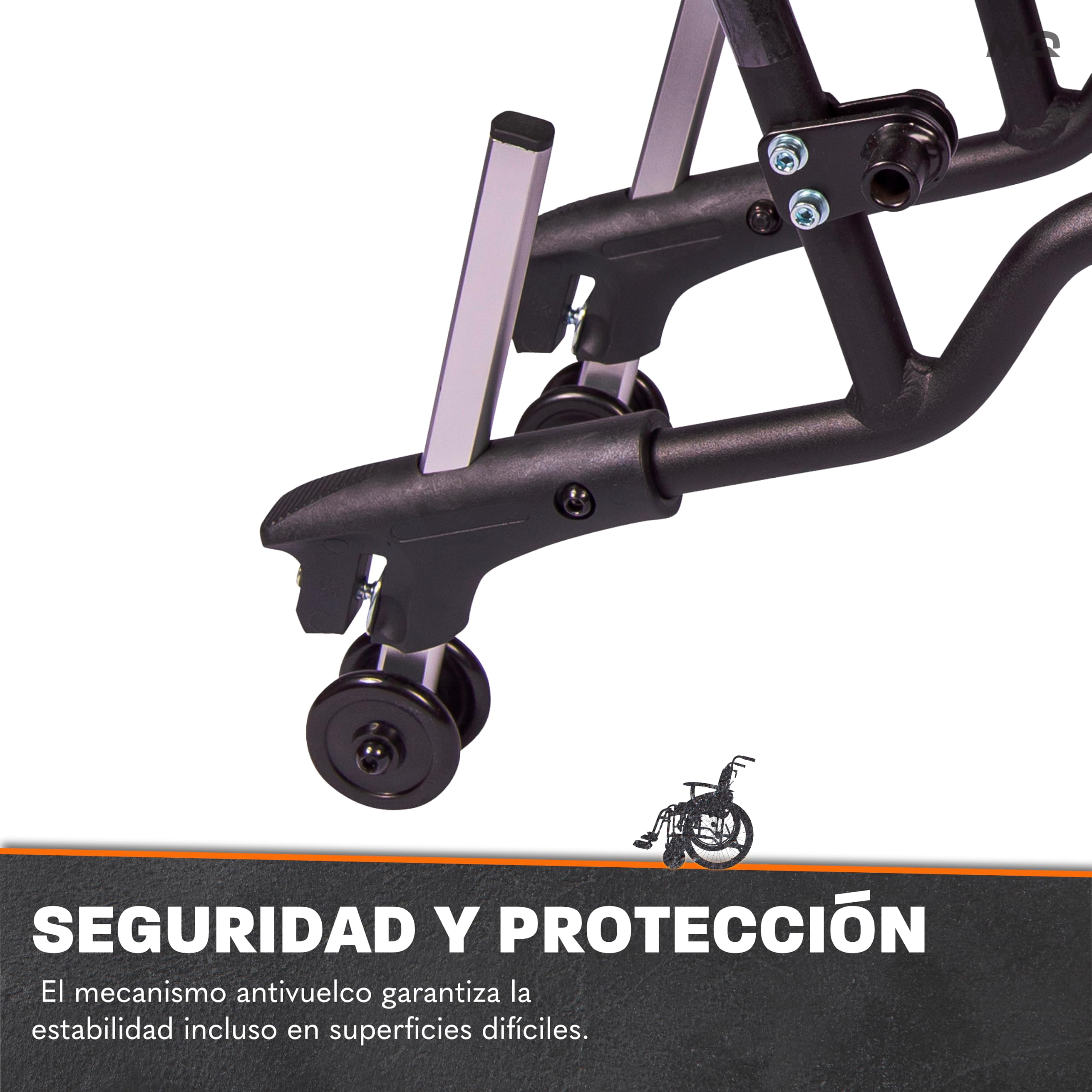 MobiQuip Silla de ruedas todoterreno 12,5 kg, asiento de 18"