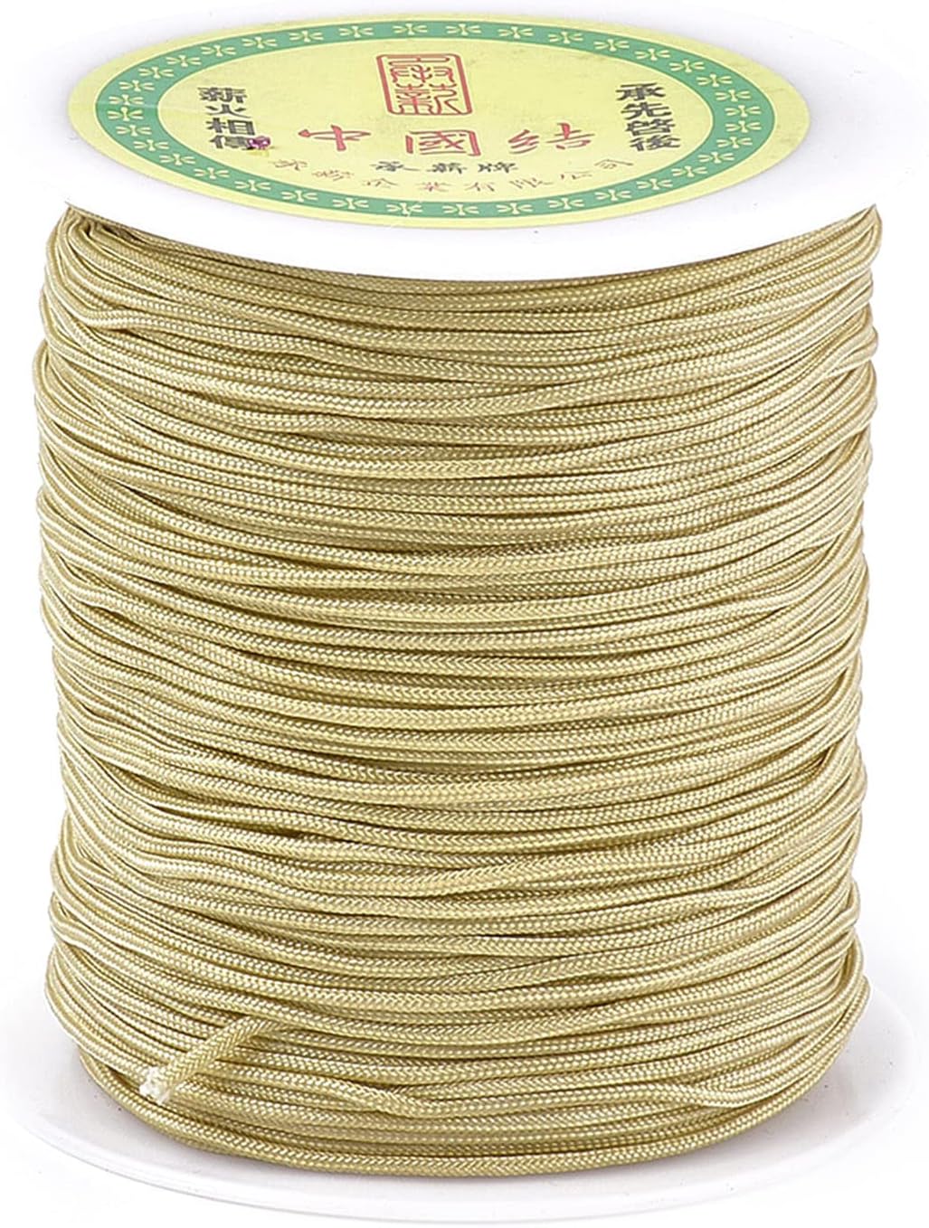 PandaHall ongeveer 45 m/rol 0,8 mm nylondraad wit nylon sieradenkoord voor op maat geweven sieraden maken
