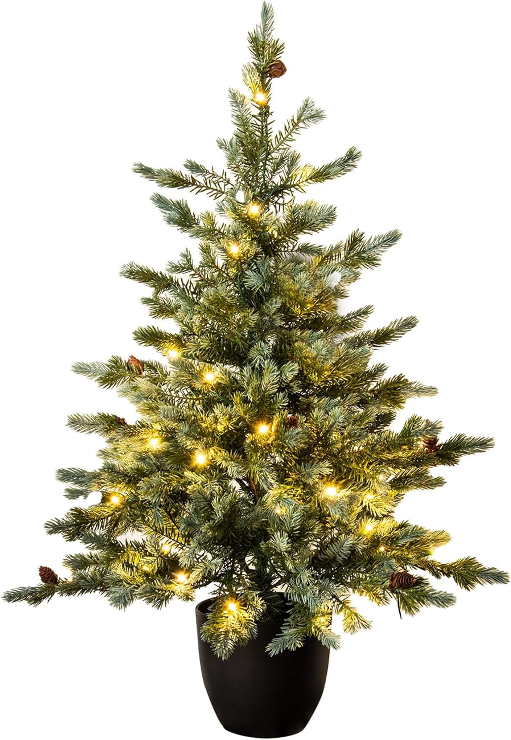 Christmas Tree World 4ft Artificial Prelit Cairngorm Pine Natural