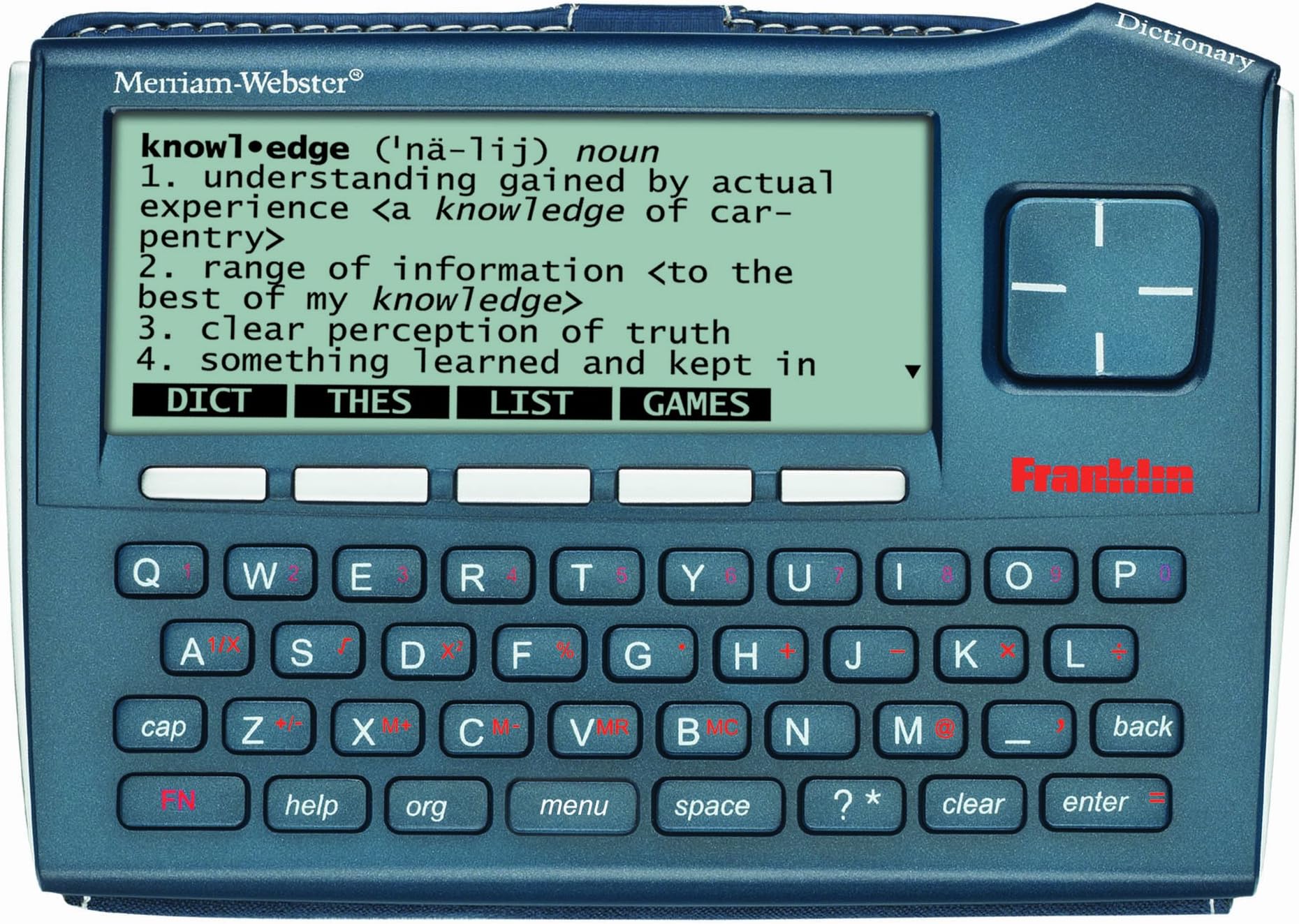 Franklin Merriam-Webster's Advanced Dictionary and Thesaurus (MWD-1510),Black