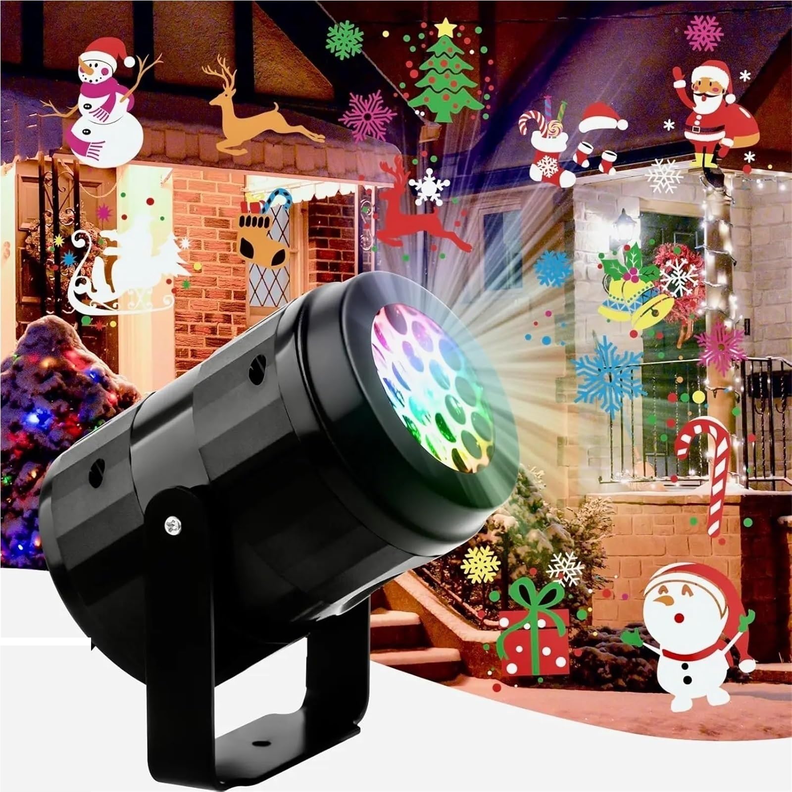 Projektorlichter, Weihnachtsschneeflocken-Projektorlichter für Indoor-Partys und Halloween-Dekoration (Weihnachtsmotive)