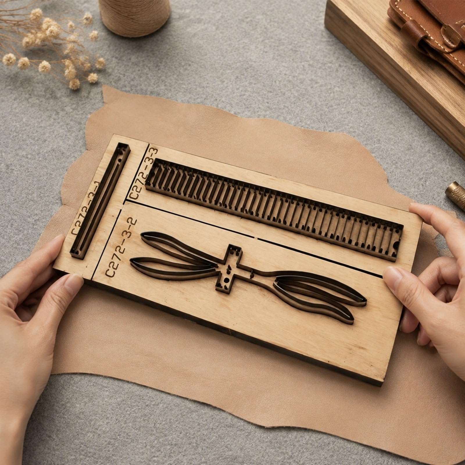 Fuslla per Ciondolo Lavanda | Professionale, Manuale, Fuslla in Legno per Lavanda