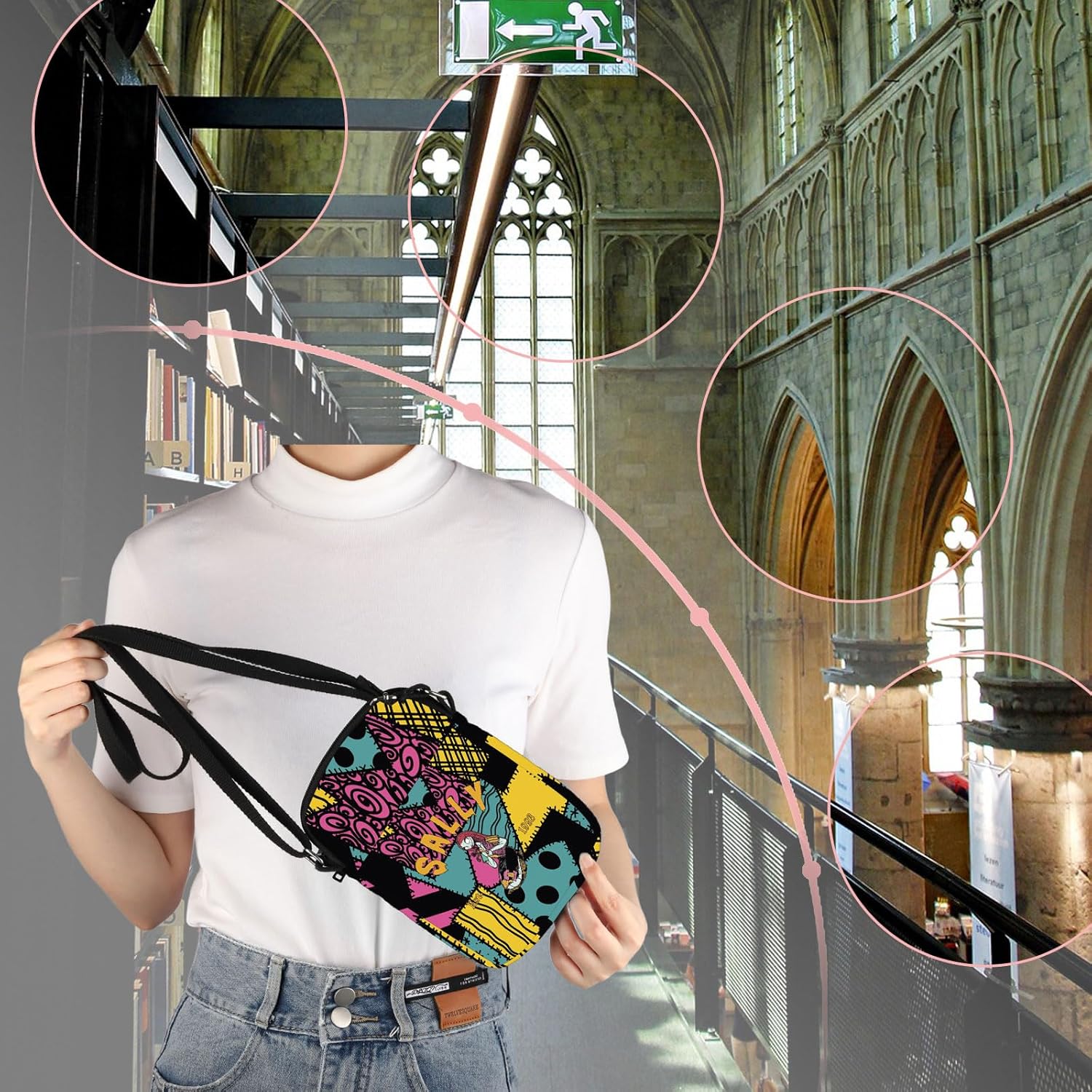 VAMSII Sally Fans Merchandise Horror Movie Fans Gifts Est 1993 Crossbody Bag (Sally 1993 CB) - Image 6