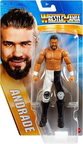 Miniatura 8 de WWE Mattel Wrestlemania 37 Andrade - Figura de acción de 6 pulgadas, coleccionable y regalo para edades de 6 años en adelante