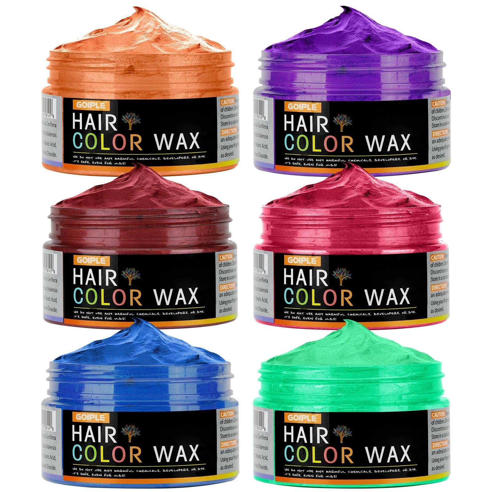 Cera temporal para el cabello para hombres, mujeres y niños, uso diario, fiesta, Navidad, bricolaje, tiza, lavable, color natural instantáneo para mujeres, 100 ml