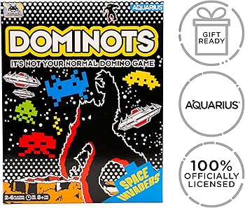 Amazon.com: AQUARIUS Space Invaders Dominots Tile Game - Space