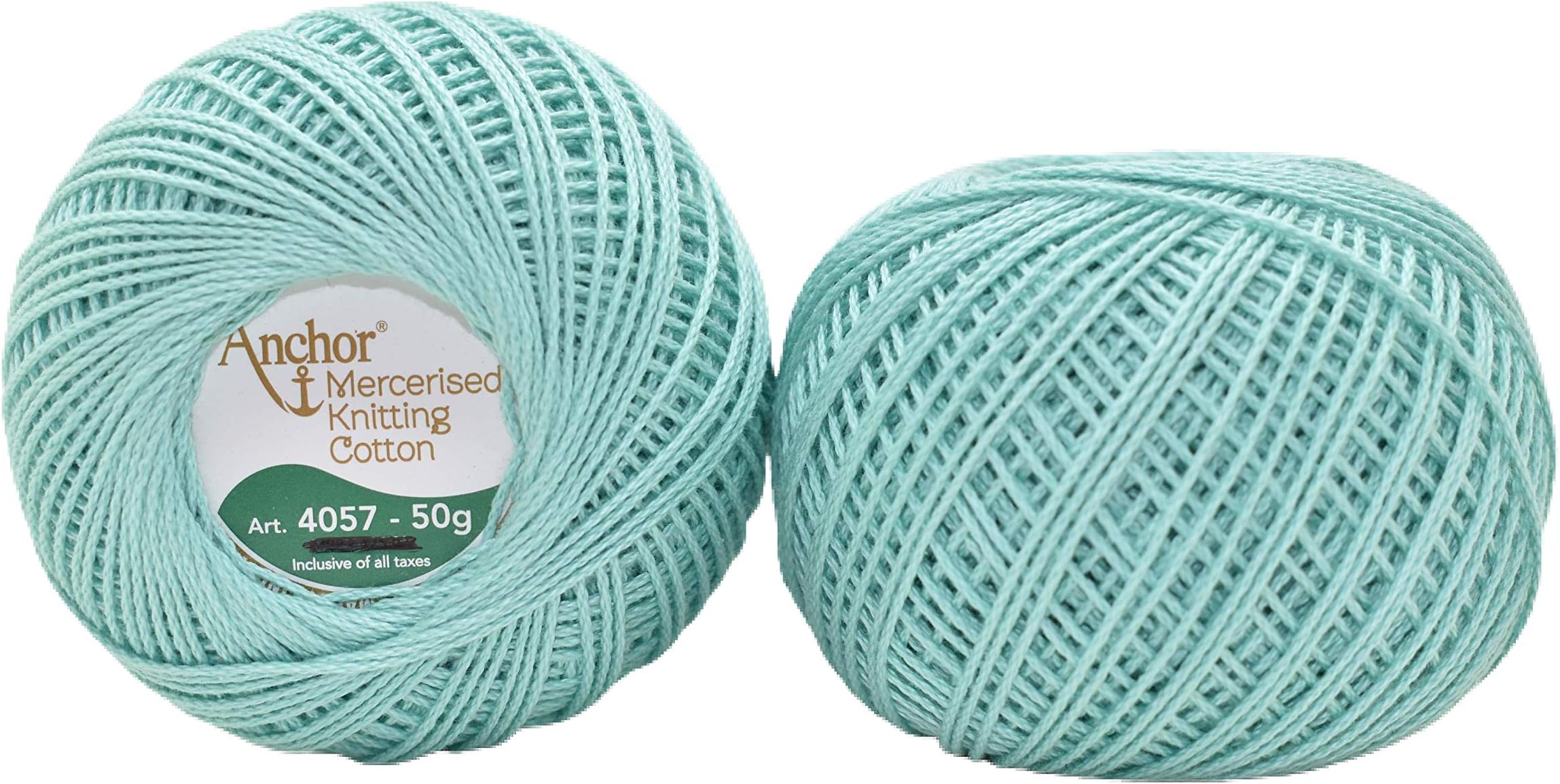 HUNNY- BUNCH® Premium Anchor Mercerised Knitting Crochet Cotton Thread Yarn Balls for Knitting, Weaving, Embroidery, DIY and Craft Making (Art. 4057) 50G - Pack of 1 (185)