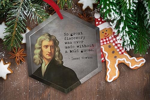 Miniatura 3 de Isaac Newton - Ornamant de Navidad de cristal de científicos famosos
