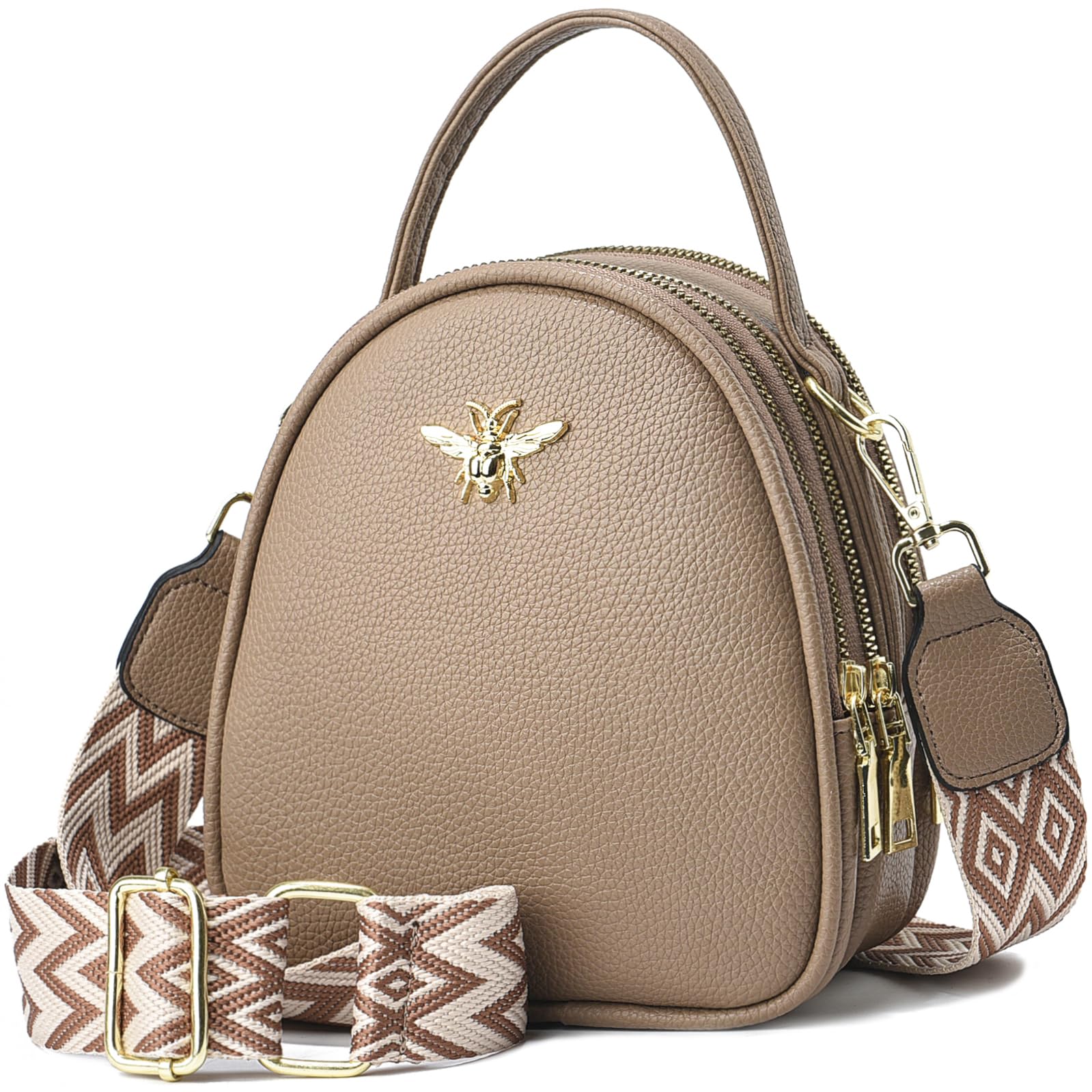 BAIKELI Lightweight Small Crossbody Bags Shoulder Bag for Women Stylish Ladies Cell Phone Purse and Handbags Wallet, 0-0-2-khaki, S