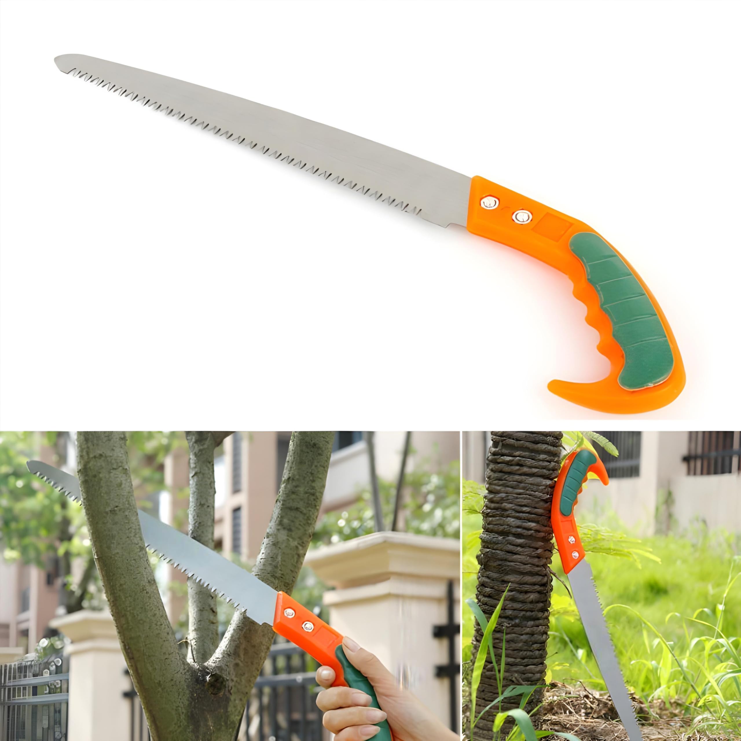 Oblivion Garden Pruning Saw β Tree Pruner with Pole Slot, Lightweight Hand Tool for Branch Cutting, Durable Sharp Blades for Gardening, Wood Cutting, and Heavy-Duty Shearing (270 MM)