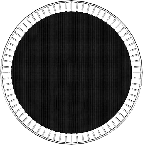 Miniatura 8 de GYMAX Tapete para cama elástica, 8 pies10 pies12 pies14 pies15 pies16 pies, tapete de repuesto con anillos en V de 4254728096108 y 8 filas de