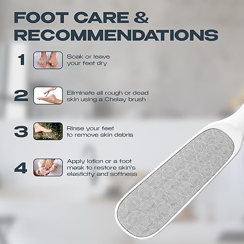 Miniatura 5 de Limas de talón para pies y piel áspera, removedor de callos y raspador de pies colosales, removedor de maíz de acción rápida para pies suaves