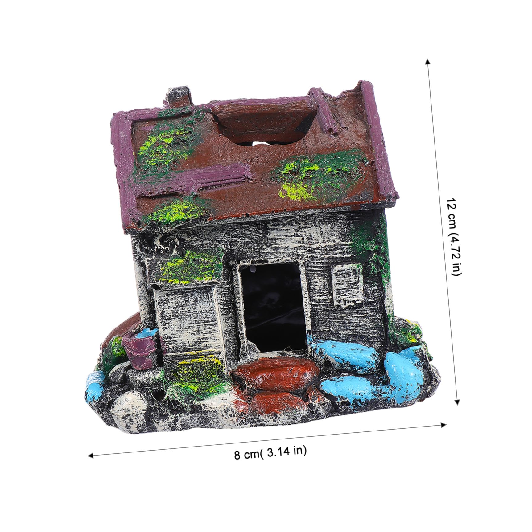 YARNOW 3 Pièces Décoration D'Aquarium Accessoires D'Aquarium Grottes Tortue Aquarium Paysage Ornement Aquarium Tube Aquarium Château Aquarium Air Aquarium Cachettes Piscine