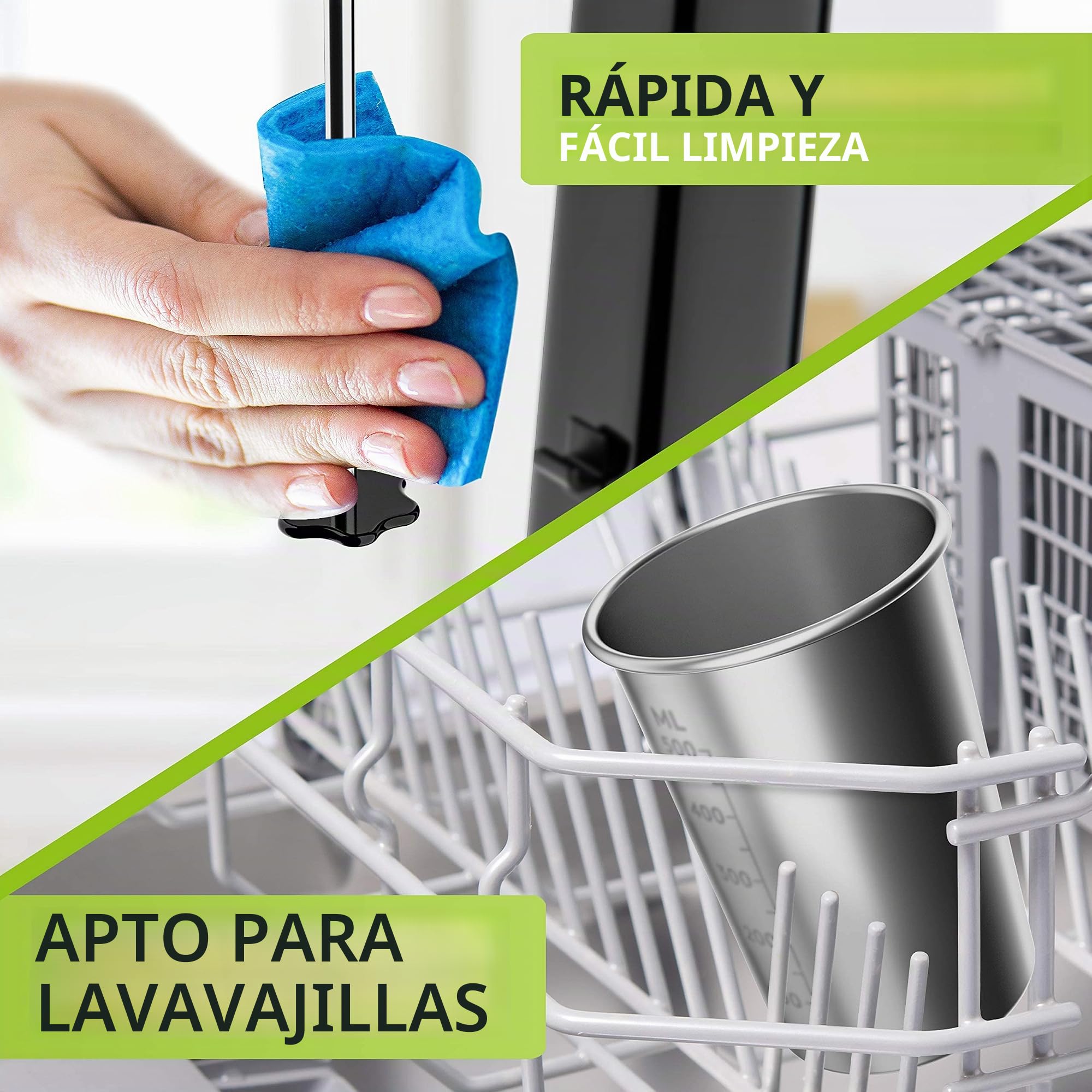 Mezclador de batidos. Negro