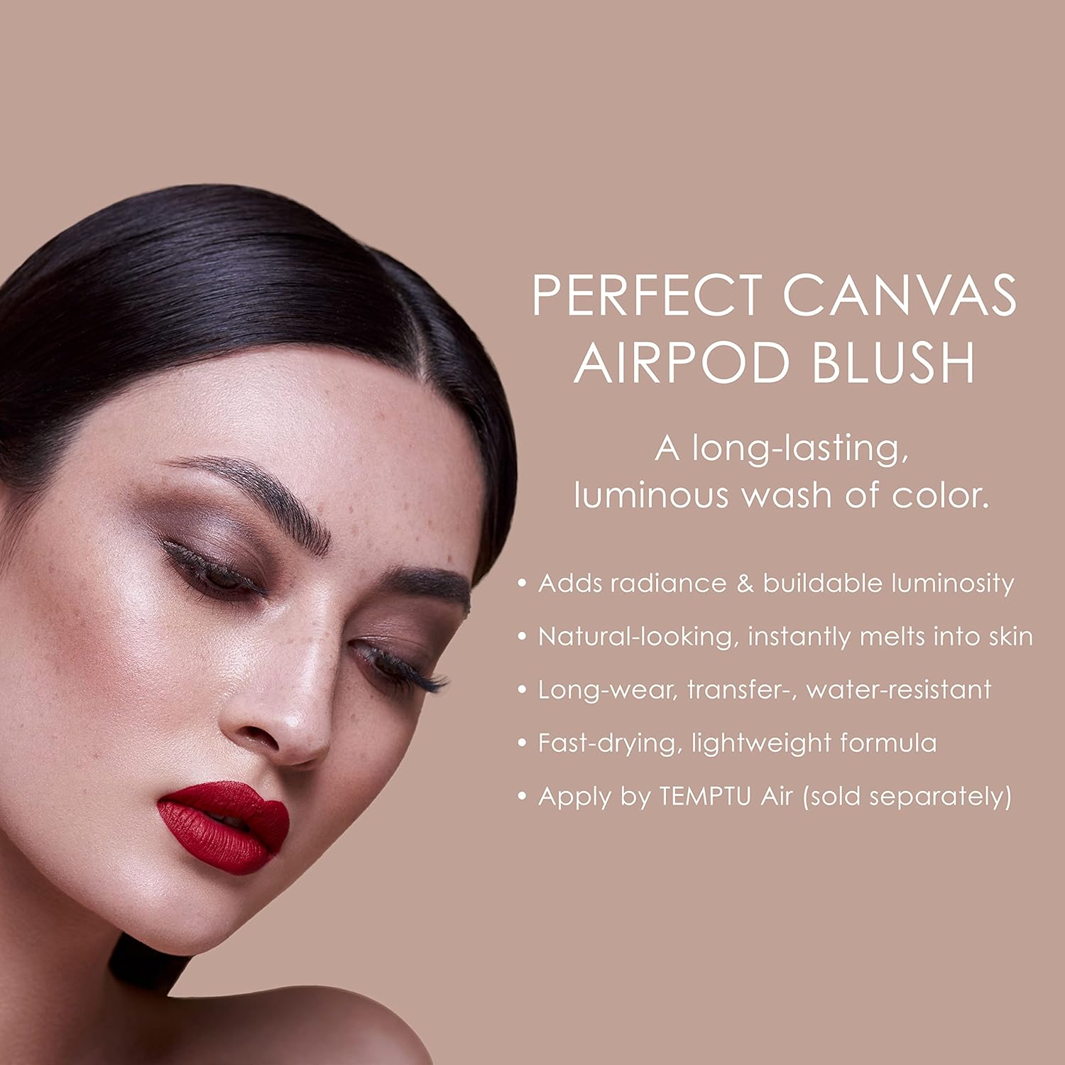 TEMPTU Perfect Canvas Airbrush Blush Airpod Long-Wear Highly Pigmented Makeup with Buildable Luminous Coverage - Image 5