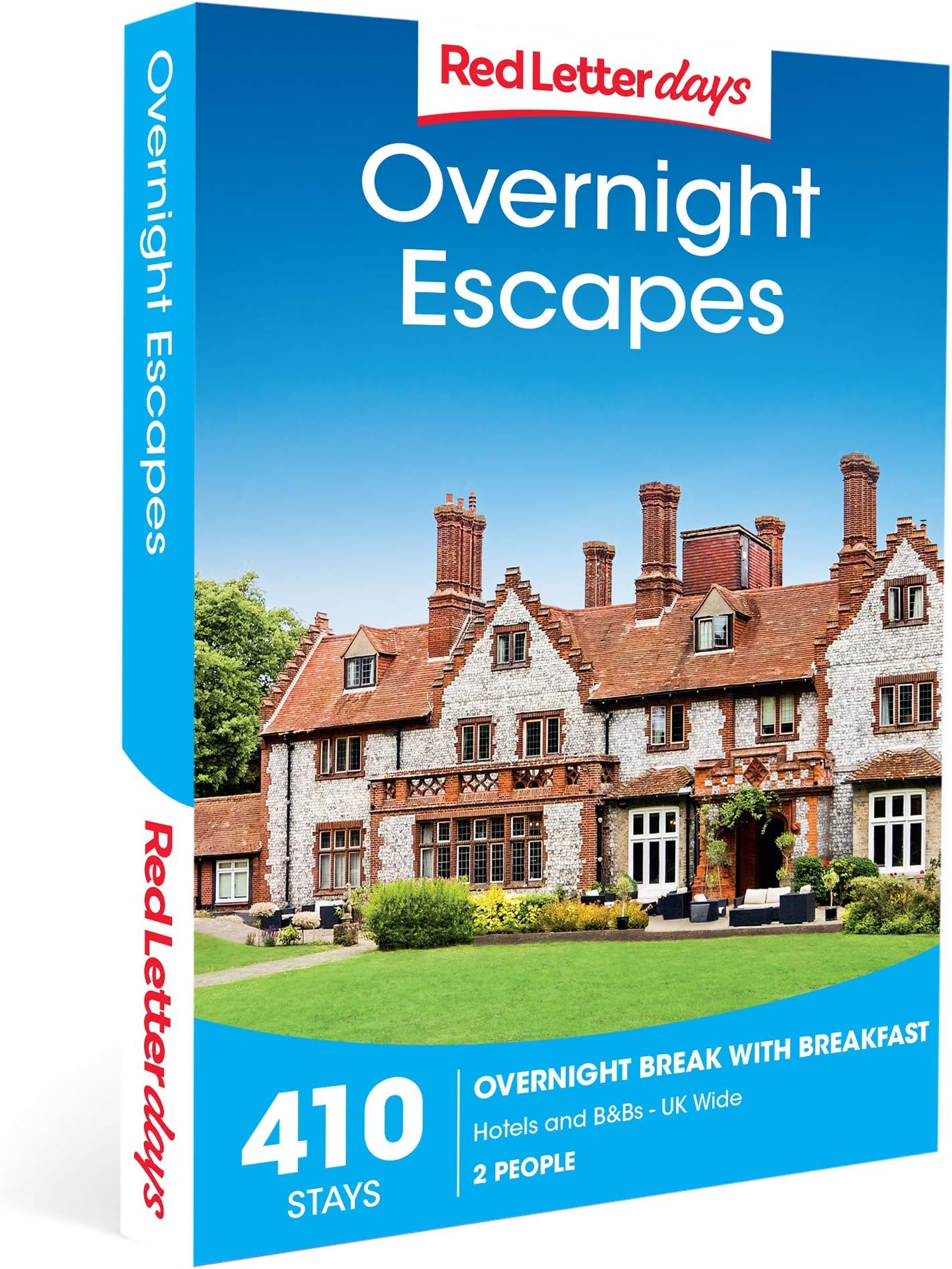 Red Letter Days Overnight Escapes Experience Gift Box for 2 – 410 UK-Based Relaxing Overnight Retreats