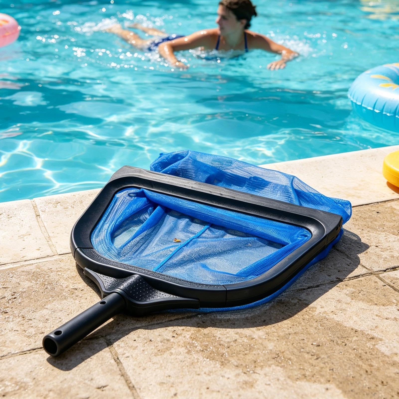 Skimmer De Hojas Piscina Resistente Cesta coladora limpiadora