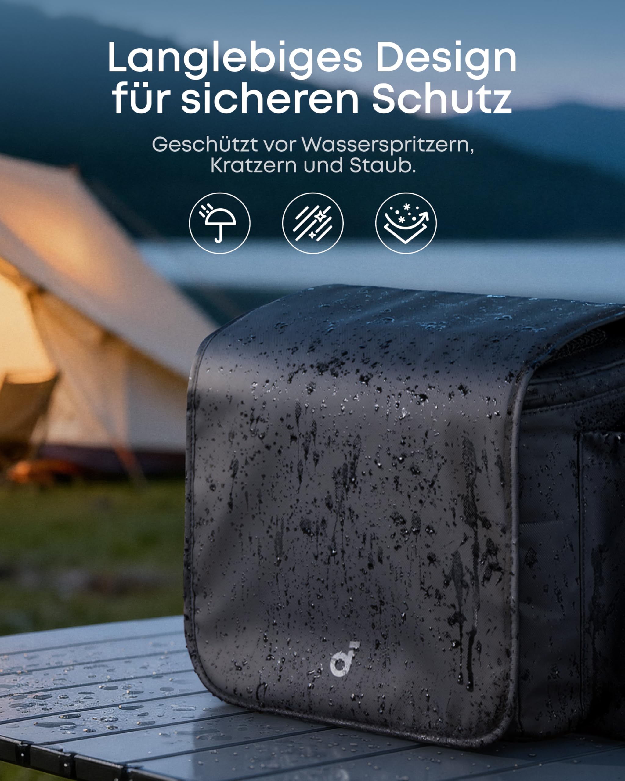 Nebula Transporttasche für P1 Projektor, kompakte und leichte Transporttasche mit anpassbarer Aufbewahrung, Schultergurt, resistenter und wasserfester Polyesterstoff